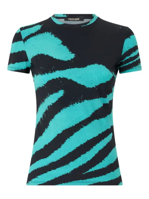 Roberto Cavalli printed t-shirt Black UWT606OOP26