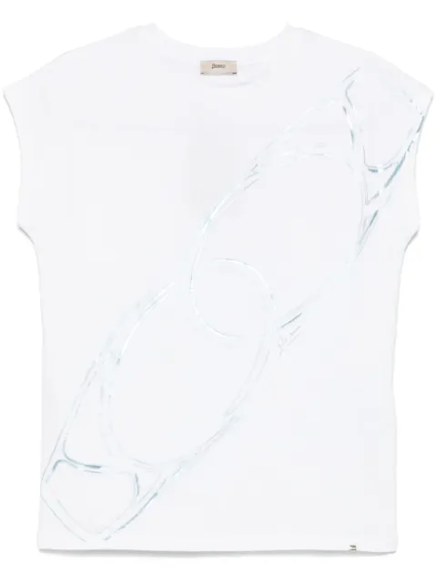 Herno carabiner-print T-shirt White JG000279D52009