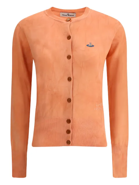 Vivienne Westwood orb-embellished cardigan Orange 1803002PY003K