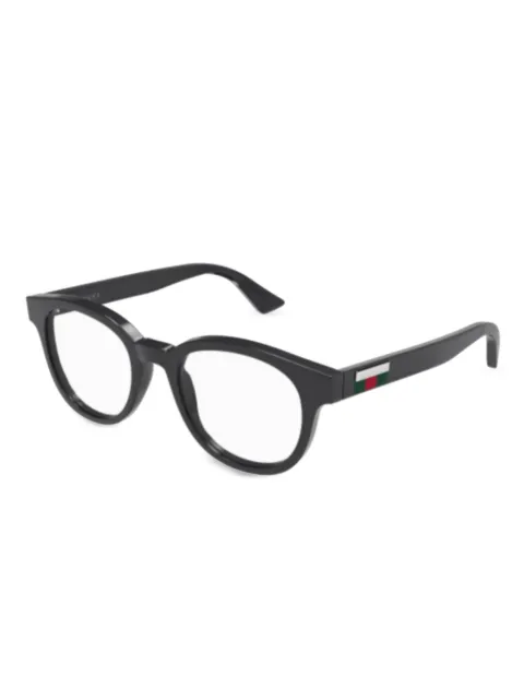 Gucci Eyewear Web-stripe glasses Grey GG0769O005