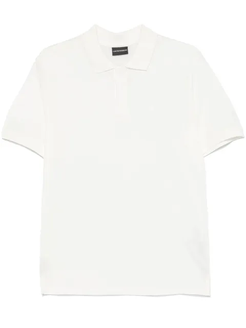Emporio Armani logo-embroidered polo shirt White EM000850AF12955