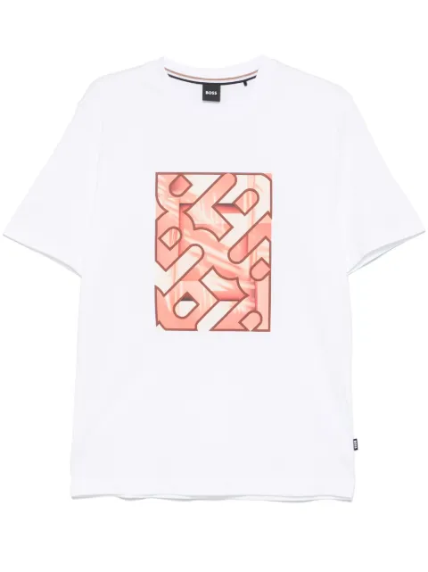 BOSS logo-print T-shirt White 50538438
