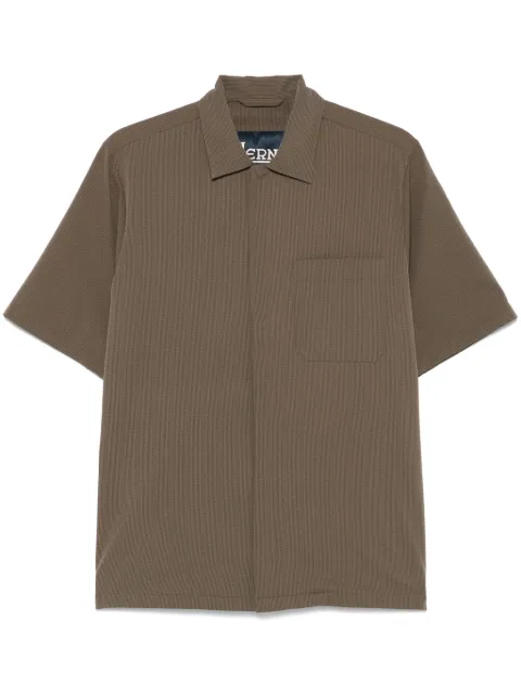 Herno seer-crease shirt Brown CM000012U12684
