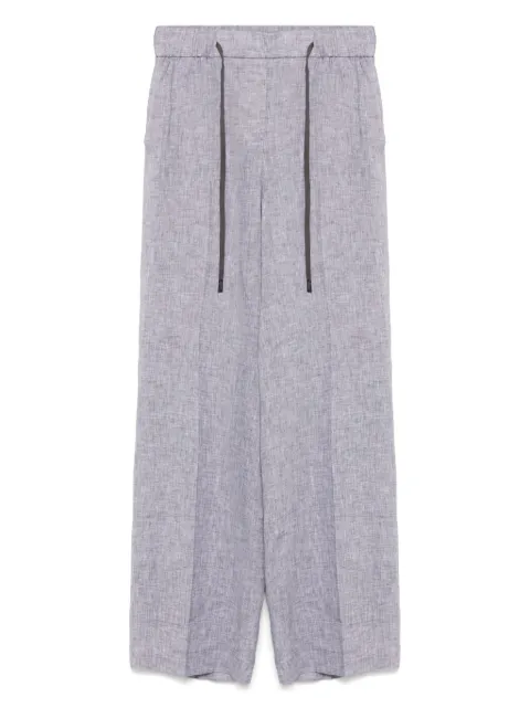 Peserico mélange trousers Grey P0423402600