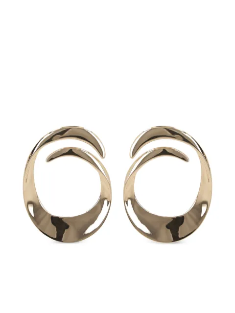 Self-Portrait Swirl earrings Gold SS25605EGD