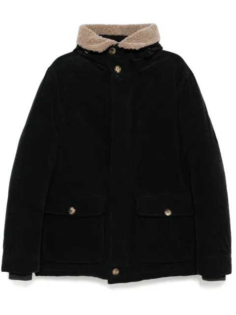 Brunello Cucinelli corduroy single breasted coat Black MY4761926CYB19