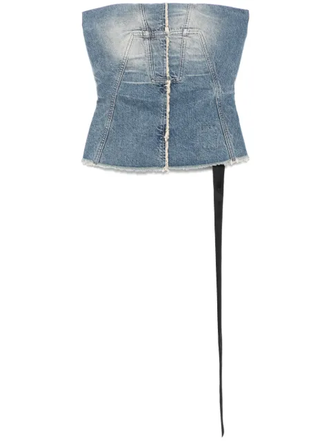 Rick Owens DRKSHDW bustier top Blue DS01E3127DWB