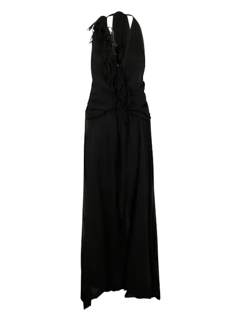 Blumarine halterneck maxi dress Black P544A308A
