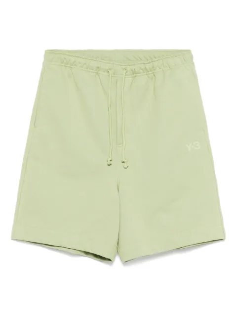 Y-3 drawstring-waistband track shorts Green JM7871
