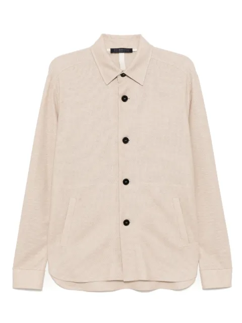 Harris Wharf London long-sleeved shirt Neutrals C9320PPRT412