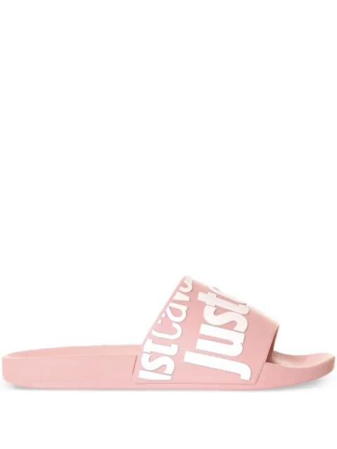 Just Cavalli logo-print slippers Pink 78RA3SZ1ZS785