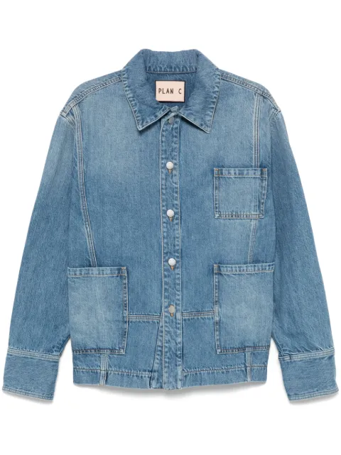 Plan C denim jacket Blue JKUEG11KW0TD003
