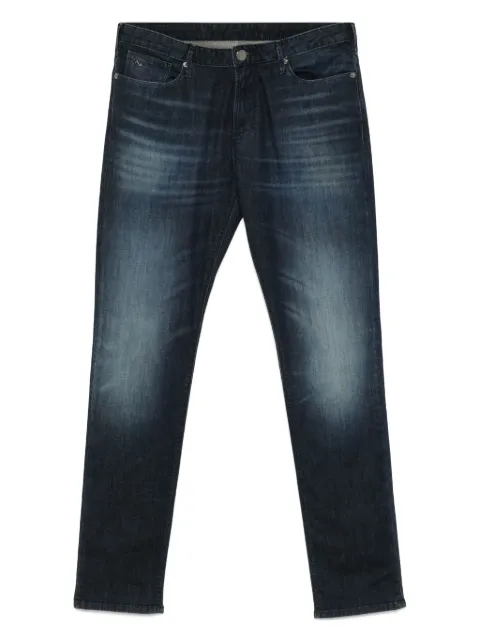 Emporio Armani five-pocket logo-plaque jeans Blue EM000121AF14117