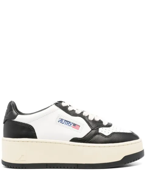 Autry Platform Low "White/Black" sneakers White PTLWWB01