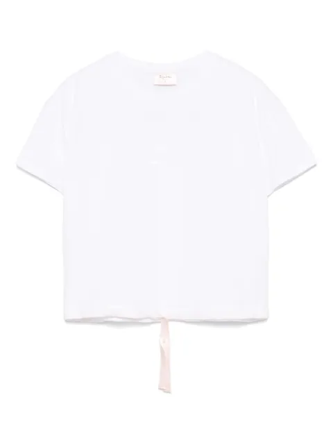 Repetto satin-ribbon T-shirt White S0704
