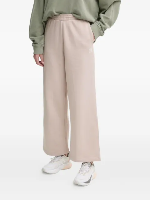 adidas logo-embroidered track pants Neutrals JN3029