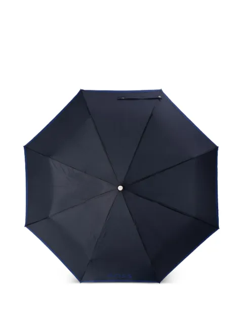 BOSS logo-print umbrella Blue HUF007L