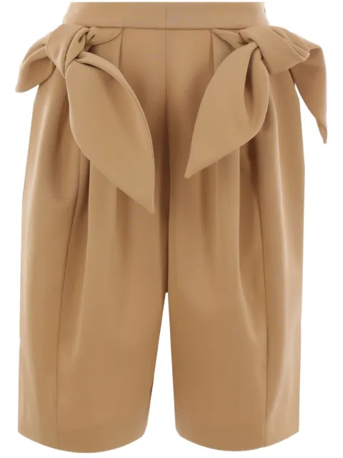Zomer Clair bow-detailing shorts Neutrals ZSS25SHO3V2