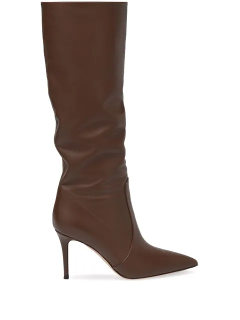 Gianvito Rossi 85mm Hansen boots Brown G8062685RICVGI