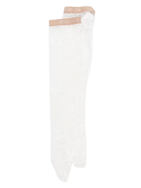 Valentino Garavani Chantilly-lace socks White BKI03R9BT