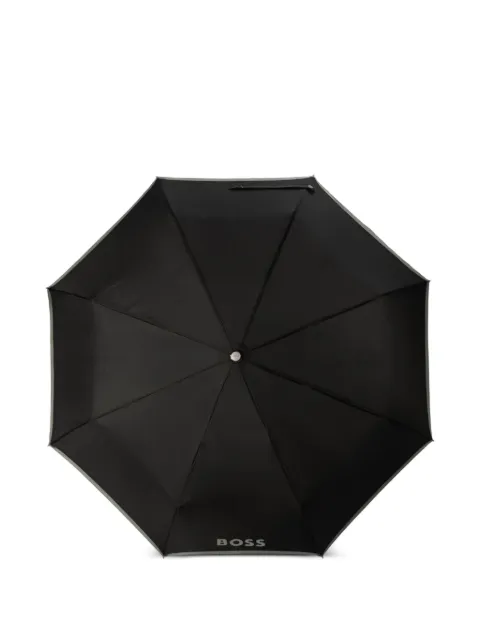 BOSS logo-print umbrella Black HFU007A