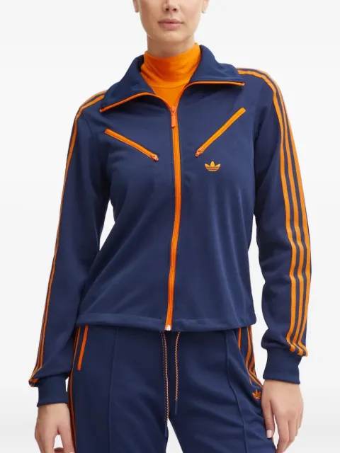 adidas zip-details jacket Blue JL9630