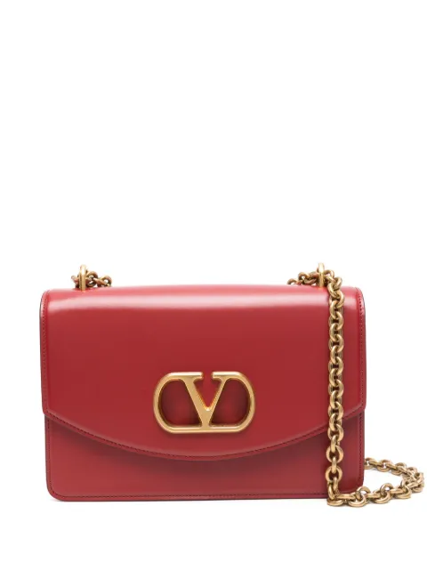 Valentino Garavani Vain shoulder bag in shiny calfskin Red WB0R16GCB