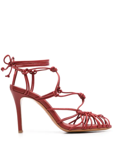 Forte Forte 95mm slender-heel sandals Red 13690MYSHOES