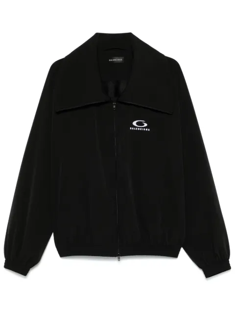 Balenciaga logo-embroidered jacket Black 831513TRO31