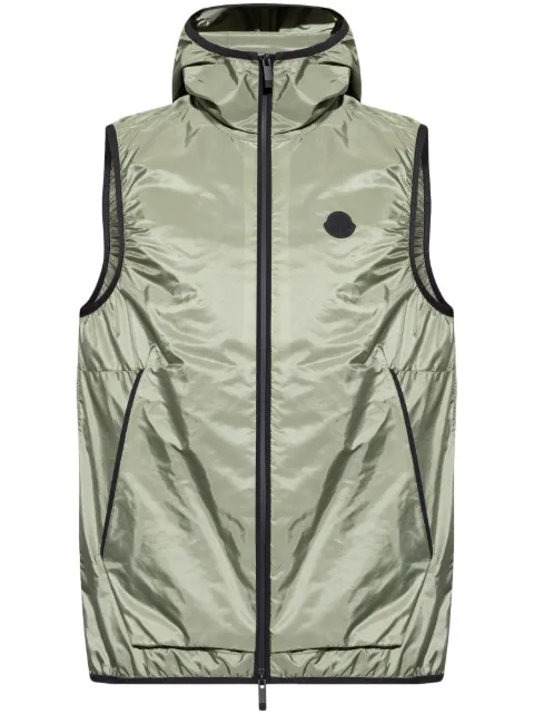 Moncler Moretan hooded gilet Green L10911A00119539ZD