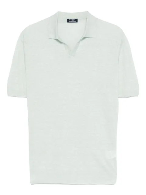 Barba linen T-shirt Green 2480157574