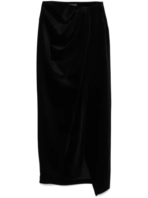 Balenciaga velvet midi skirt Black 831233TMO26