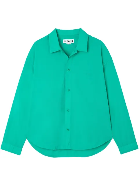 Sunnei poplin shirt Green RTWXSHR050POP0148307PEACOCKGREEN