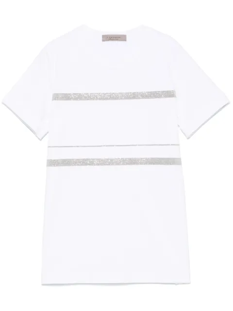D.Exterior Monili-detail T-shirt White 60681