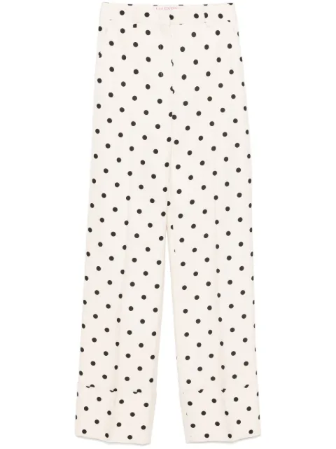 Valentino Garavani polka-dot trousers Neutrals BRB6F09AF