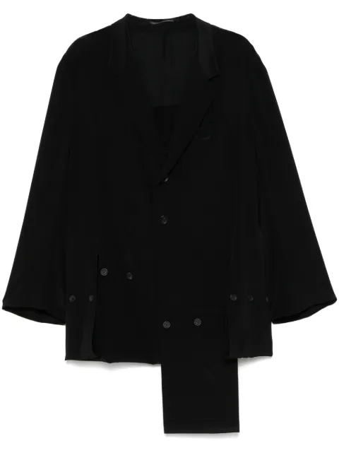Yohji Yamamoto silk coat Black HPJ13502