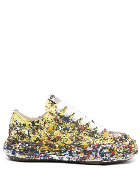 Maison MIHARA YASUHIRO Peterson23 sputtering-paint sneakers Yellow A14FW725