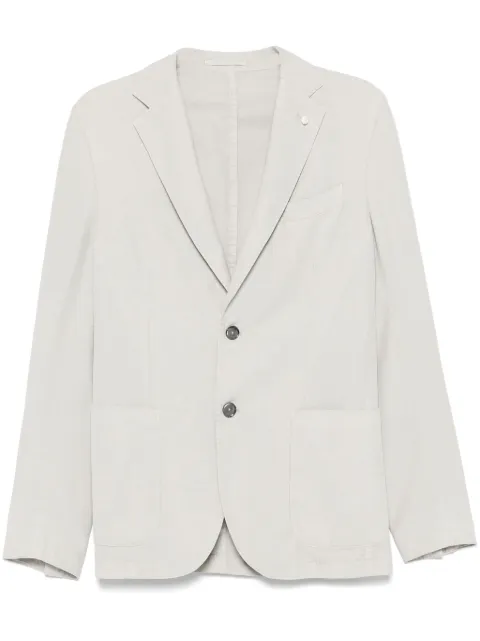 LUIGI BIANCHI MANTOVA cotton blazer Grey 2850550476