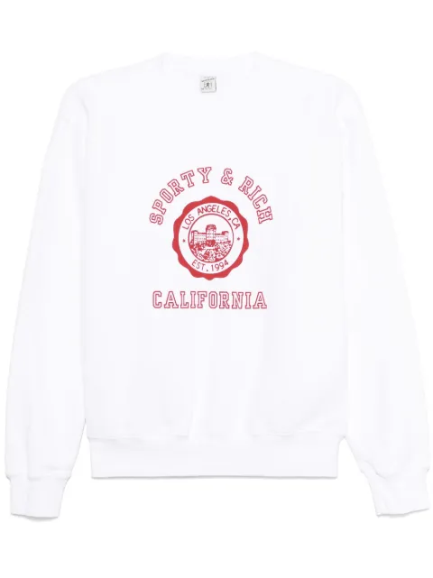 Sporty & Rich California Emblem sweatshirt White ST071606508