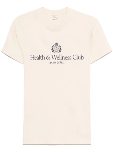 Sporty & Rich H&W Crest T-shirt Neutrals TO043606241