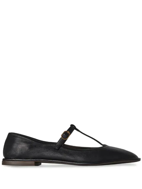 The Row T strap ballerina shoes Black F1599SL3