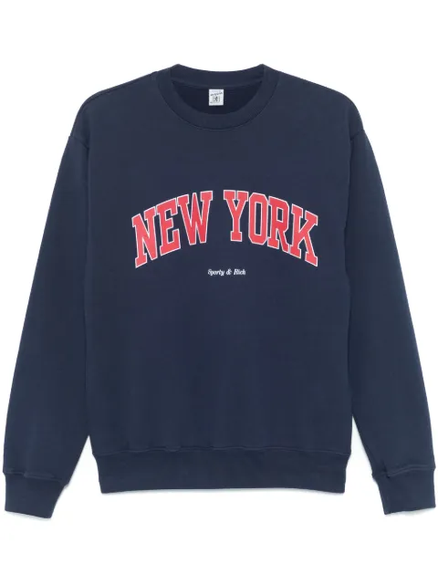 Sporty & Rich New York Ivy sweatshirt Blue ST071606304