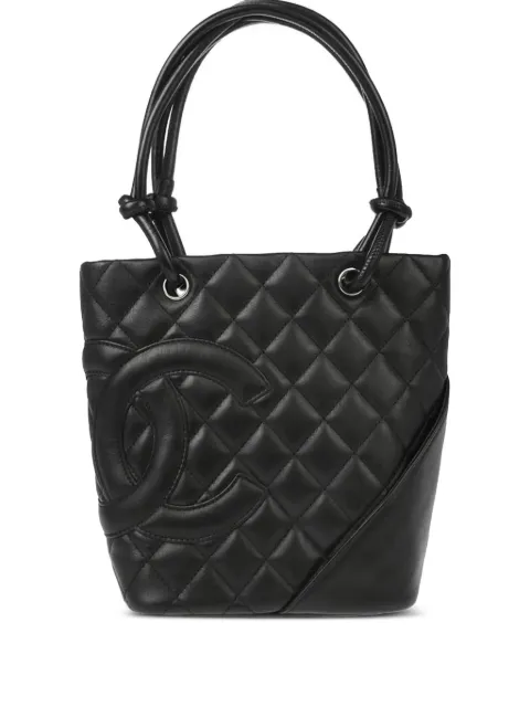 CHANEL Pre-Owned 2003 Cambon Ligne handbag Black 8946488