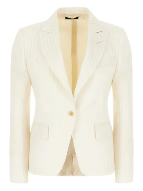TOM FORD striped blazer Neutrals GI3008FAX1406