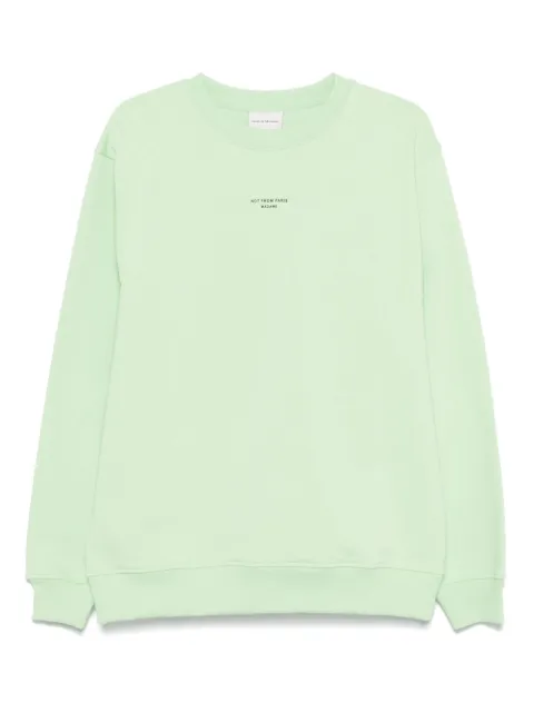 Drôle De Monsieur Le Slogan sweatshirt Green GSW148CO127