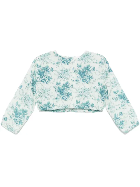 Antik Batik Cinz cropped top Blue CINZ1CTO