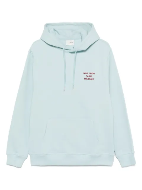 Drôle De Monsieur Le Slogan hoodie Blue GHO162CO127
