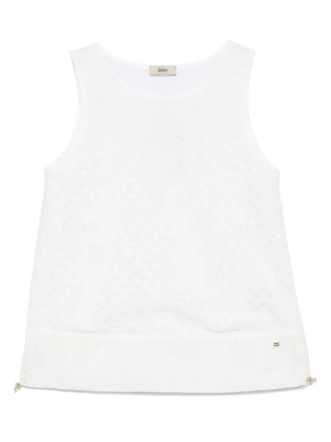 Herno crochet-panel vest White JG000280D52006