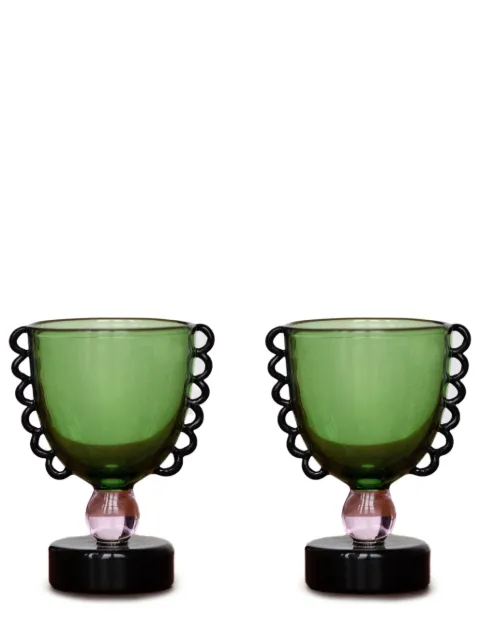 Sophie Lou Jacobsen Coco cup (set of two) Green SPCOCOGR2