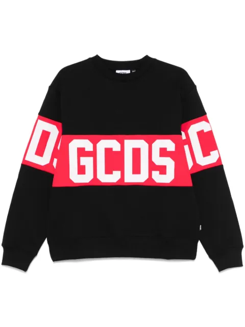 GCDS logo-print sweatshirt Black B1XM1511JD1